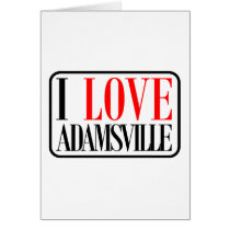Adamsville, Alabama City Design Greeting Card