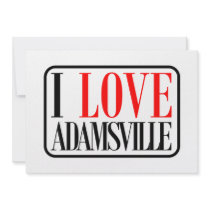 Adamsville, Alabama City Design Personalized Invitation