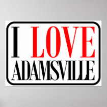 Adamsville, Alabama City Design Print