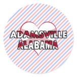 Adamsville, Alabama Round Stickers