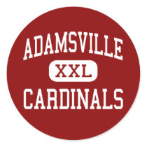Adamsville - Cardinals - High - Adamsville Round Stickers