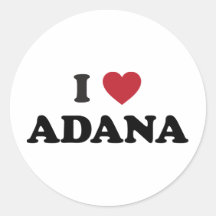Adana Turkey I Heart Products Sticker