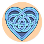 Adanvdo Heartknot Round Sticker