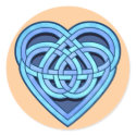 Adanvdo Heartknot Round Sticker