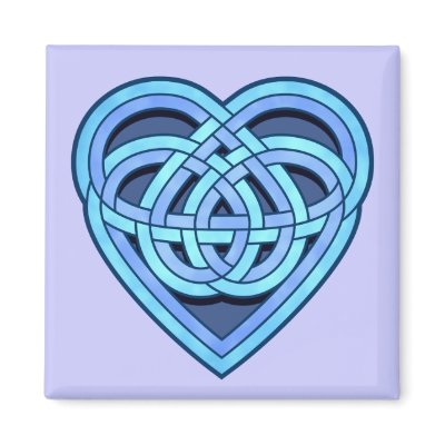 Adanvdo Heartknot Square Magnet by jamieco