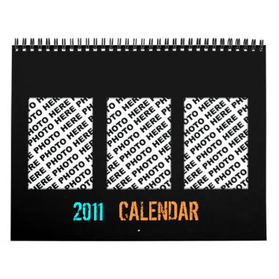 Add 34 Photos In One Calendar Black Frame by pixibition