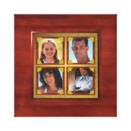 Add 4 photos to canvas border frame wrappedcanvas