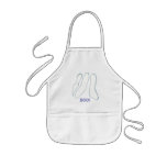 Add a face, ghost Halloween color in aprons aprons