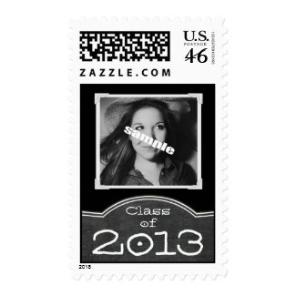 Add a Grad Photo Chalkboard Class of 2013 Stamp