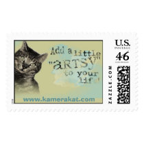 Add a little artsy to your life. postage stamps