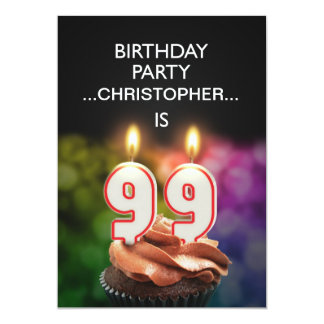 99th Birthday Invitations & Announcements | Zazzle