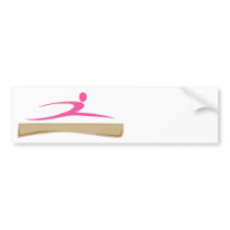 Add a Name Gymnastics Bumper Sticker