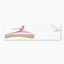 Add a Name Gymnastics Bumper Sticker bumper stickers