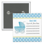 Add A Note Blue Baby Carriage Button