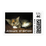 Add a photo and name 1st Birthday Postage