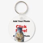 Add A Squirrel Custom Photo Keychain