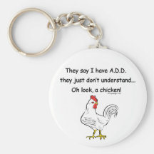 ADD Chicken Humor Keychain