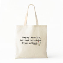 ADD Full of Chickens Tote Bags