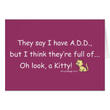 ADD full of Kitty Humor Greeting Cards