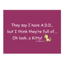 ADD full of Kitty Humor postcards