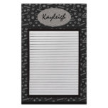 Add Her Name Black Designer Stationary stationery