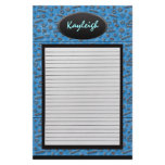 Add Her Name Blue Designer Stationary Stationery Design