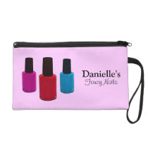 Add Her Name, Finger Nail Polish Beauty Bag bagettes bags