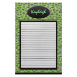 Add Her Name Green Designer Stationary stationery