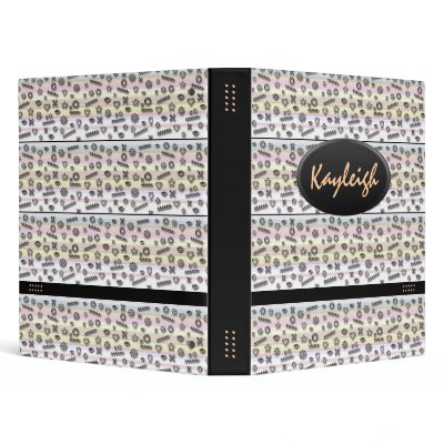 Add Her Name Pastel Designer Binder by Paper_Passion