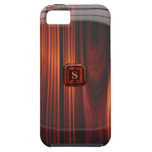 Add Initial Cool Varnished Wood Look iPhone 5 Case