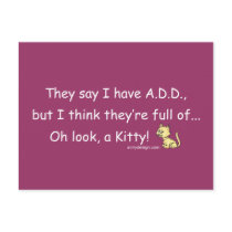 ADD Kitty Humor postcards
