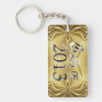 Add Name Gold & Silver Class Of 2013 Keychain key chains