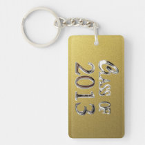 Add Name Gold & Silver Class Of 2013 Keychain key chains