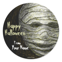 Add Name Mummy Smile Halloween Sticker sticker