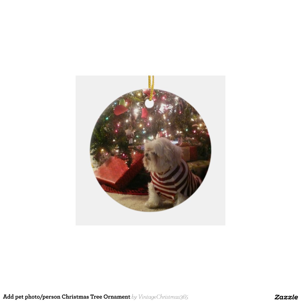 add pet photo person christmas tree ornament zazzle add pet photo person christmas tree ornament zazzle