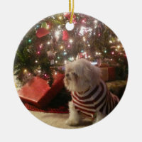 Add pet photo/person Christmas Tree Ornament