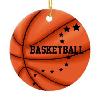 Add Photo Basketball Star Ornament ornament