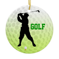 Add Photo Golf Tee Off Ornament ornament