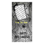 Add Photo Halloween Photo Card Bats Spider Vertica