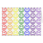 Add Text & Images Gifts: Rainbow Smiley Faces cards