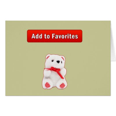 Add to Favorites Greeting Card by somudesigns