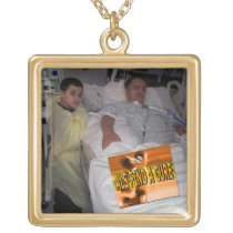 als, cure, awareness, necklace, gold, photo, birthday, faith, hope, education, Necklace with custom graphic design