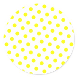 Add Your Favorite Color to Yellow Polka Dots sticker