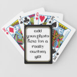 Add Your Goat photo Black Frame Bicycle® Play Card Deck