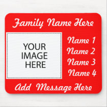 Add Your Image Or Text - Customized mousepads