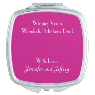 Add Your Image, Your Text, Custom Compact Mirror