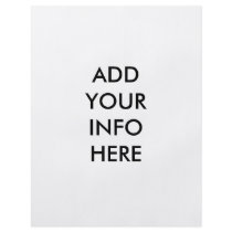 Add your info here flyers