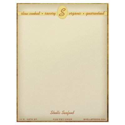 Add Your Monogram Paper Strip Letterhead by Pixel_Bunneh