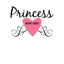 Add Your Name Princess T-shirt by toddlersplace Add Your Name Princess T-shirt
