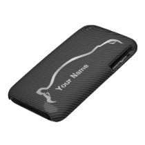 "add your name" STI Imprezza Silver Silhouette Iphone 3 Case-mate Case